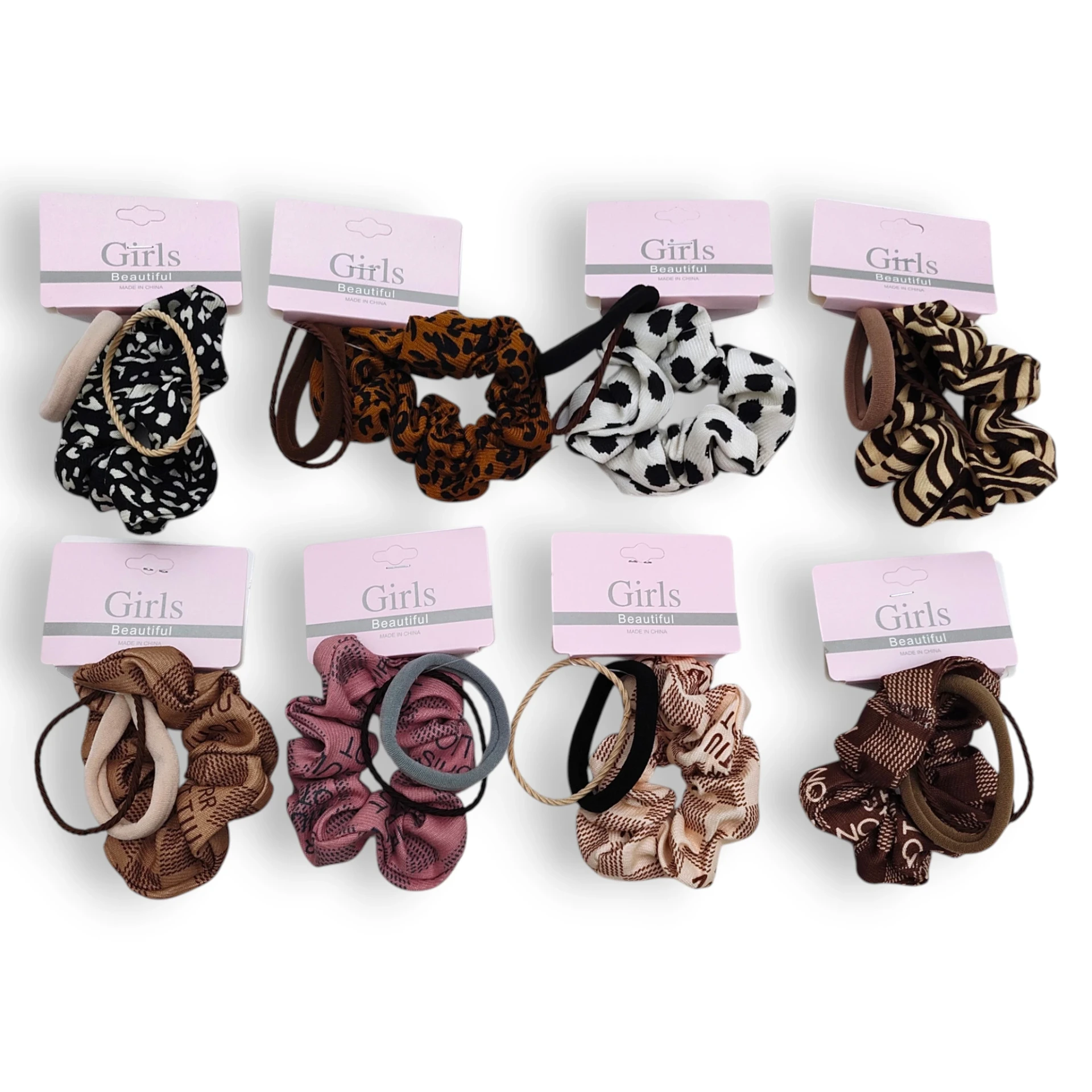 Scrunchies Animal Print y Texturas