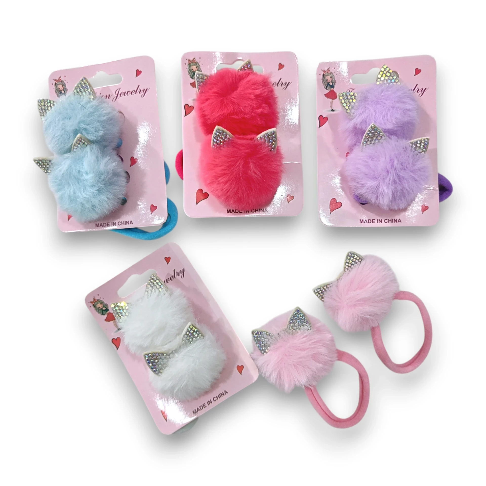 Colitas Pompon con Orejitas