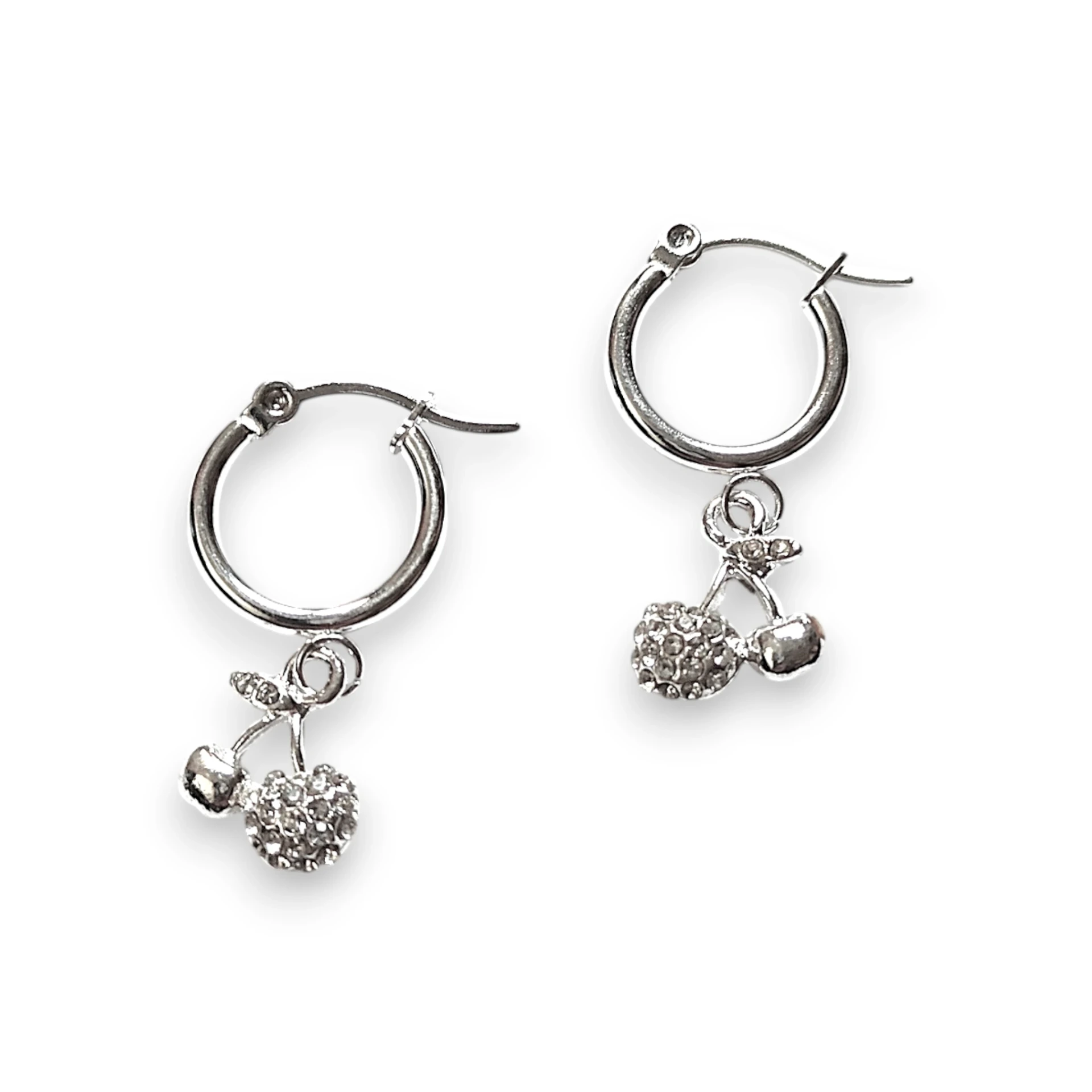 Argollas Cereza Crystal