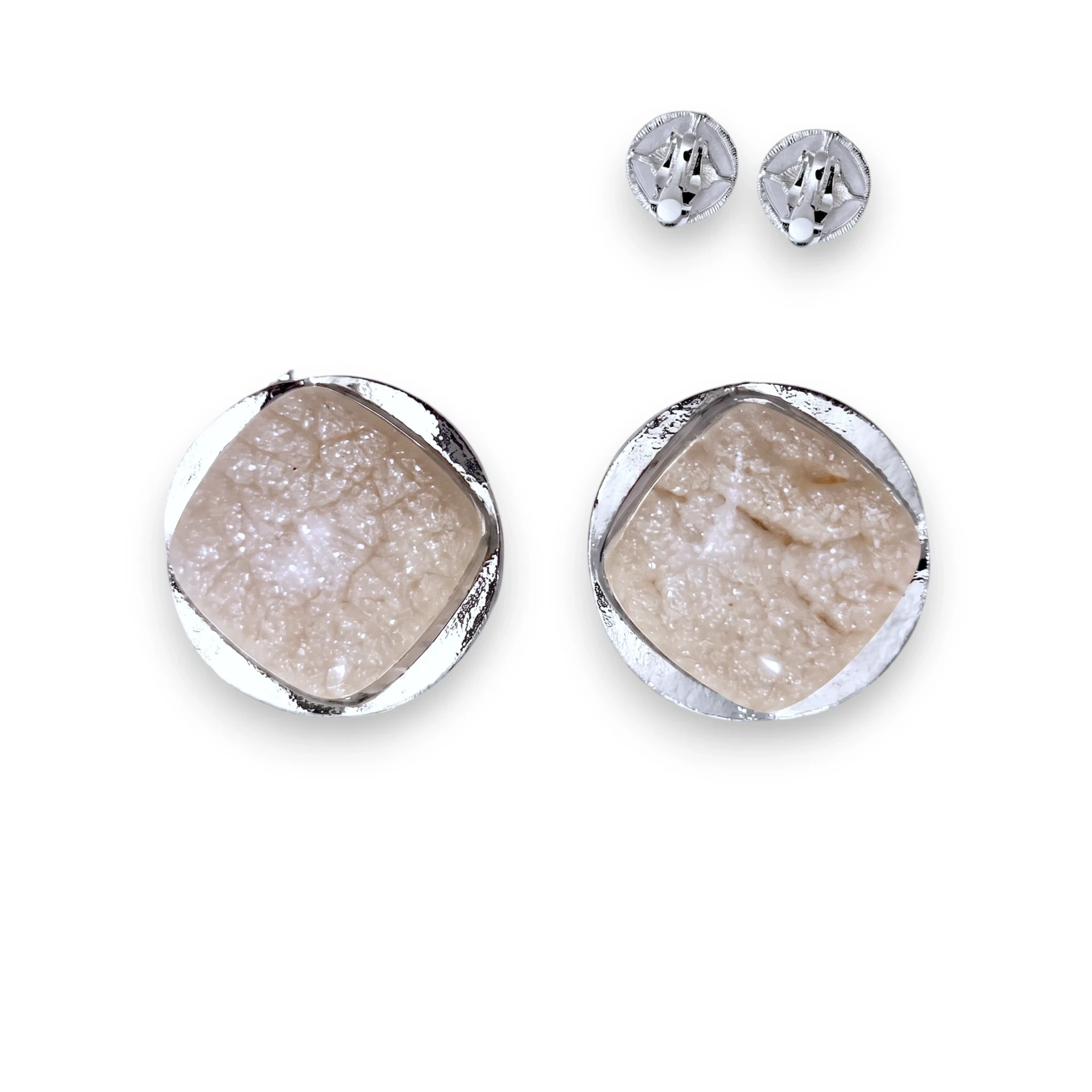 [ARO06444A] Aros Apretadores Aura Circular (Plateado)