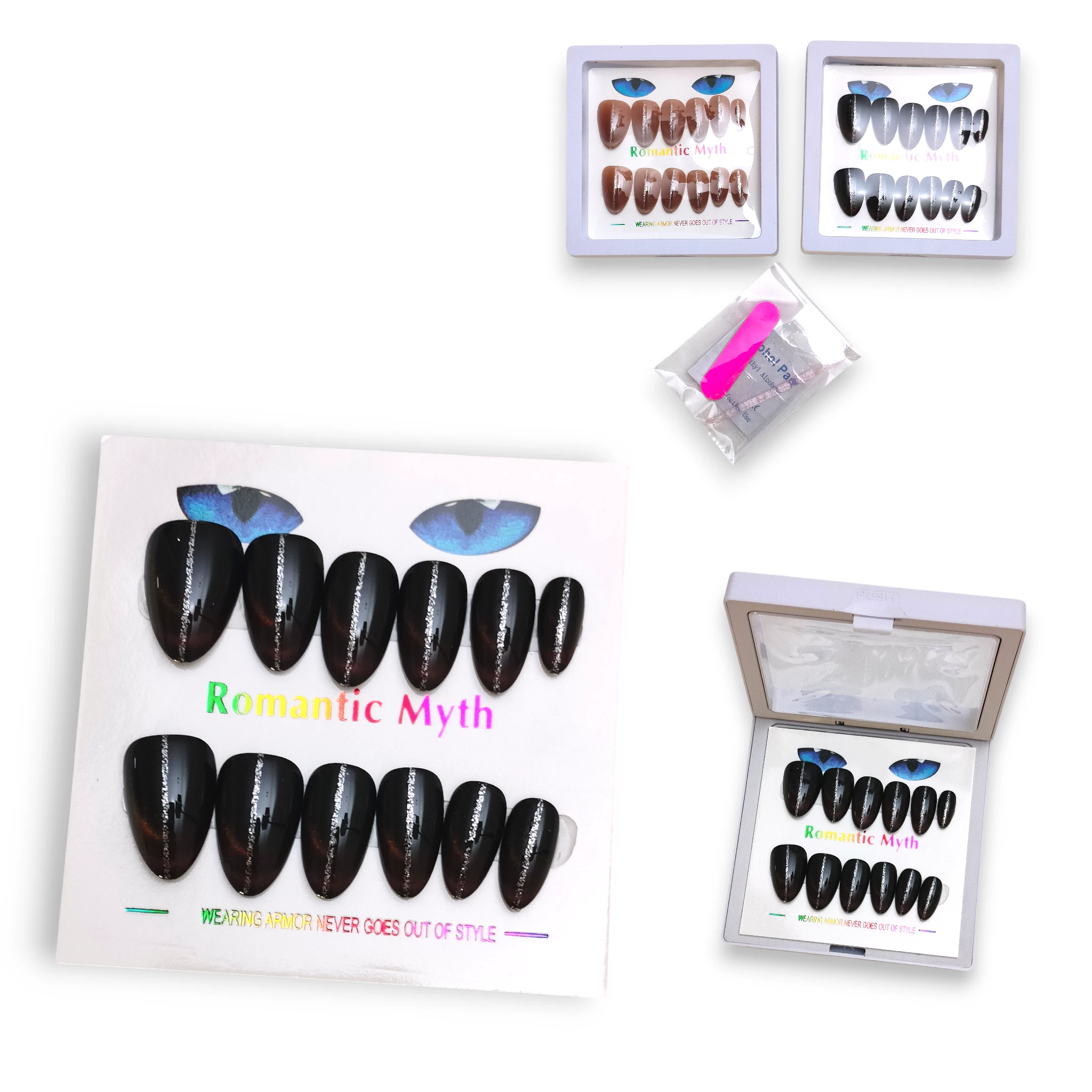 Uñas Cat Eye Effect