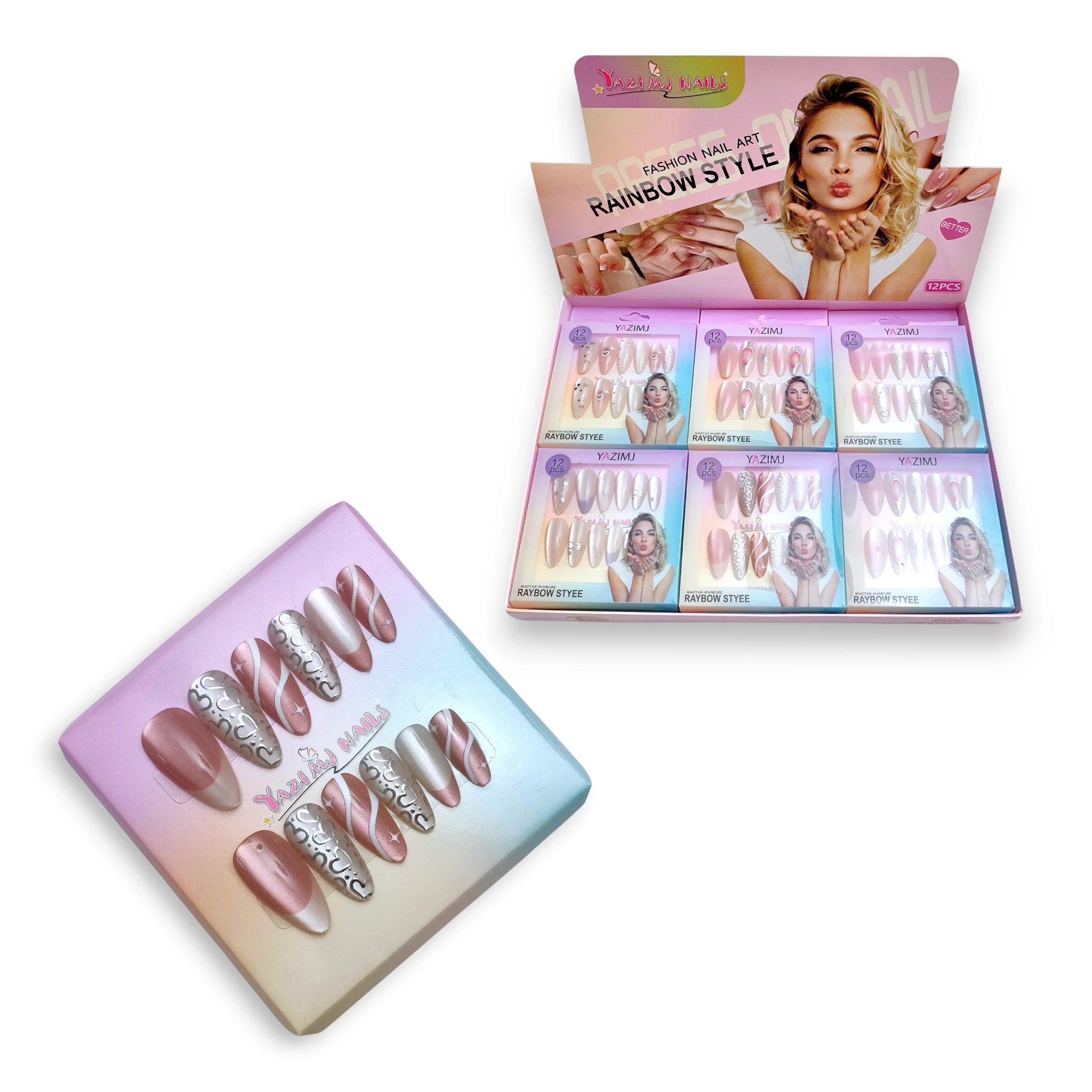 [UNA160967] Uñas Deslumbrantes de Tendencia