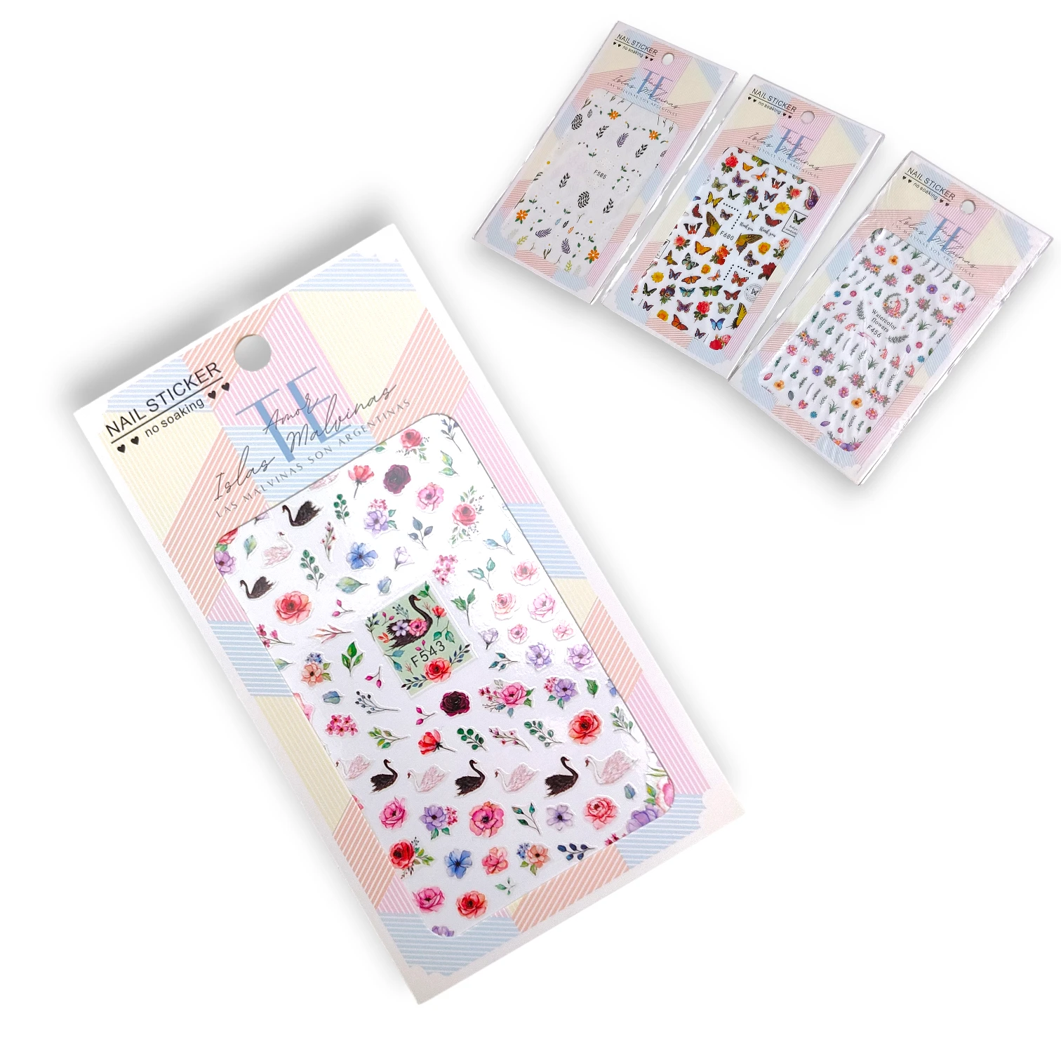 Stickers para uñas adhesivos