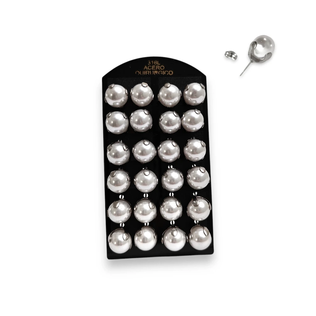 Aros Perlas Engarzadas 10