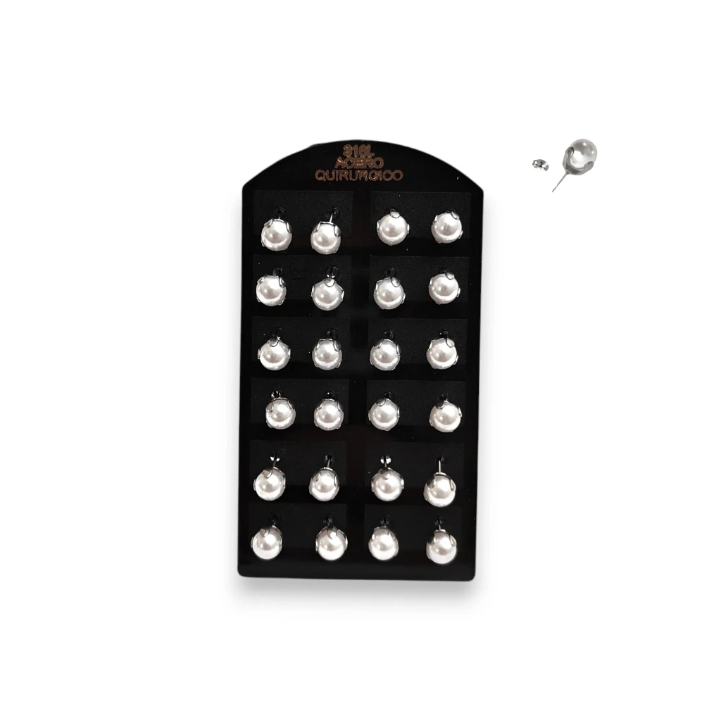 Aros Perlas Engarzadas 6