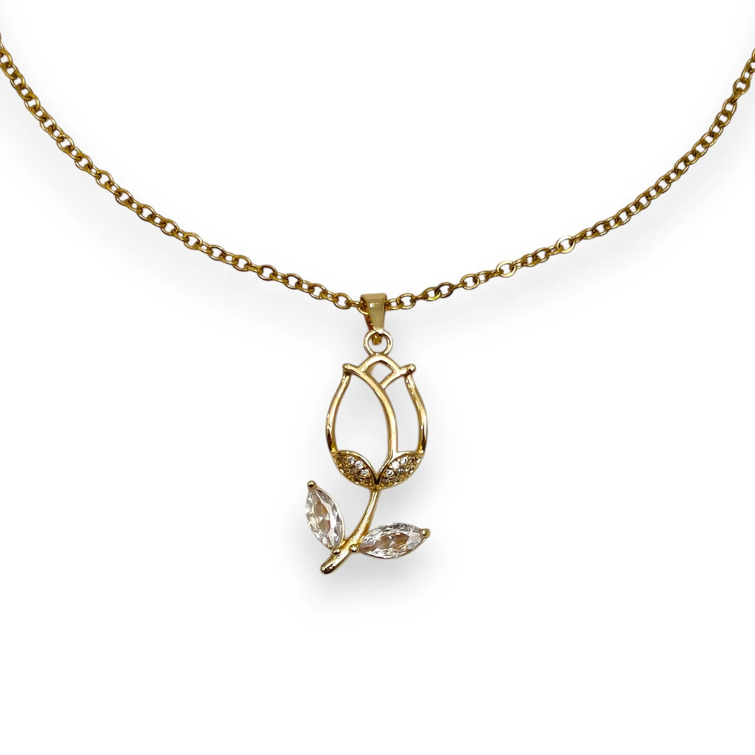 Collar Tulipán Minimalista