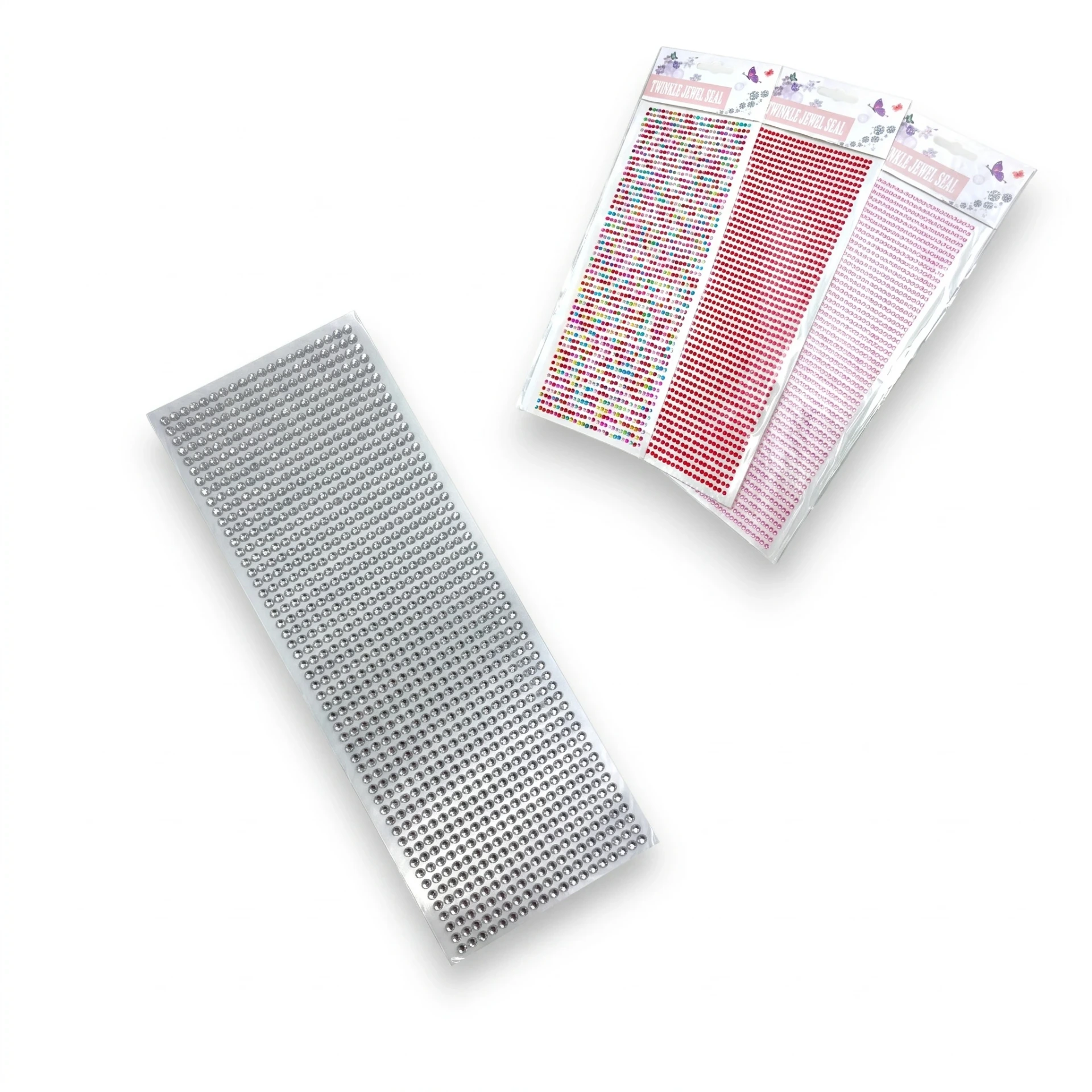 [GEM030002] Gemas Adhesivas Glam 3 (Plateado)
