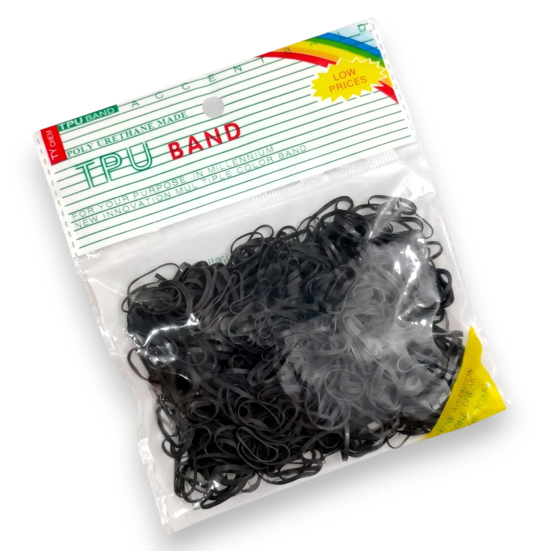 [COL318184] Colitas TPU Para Trenzas (Negro)