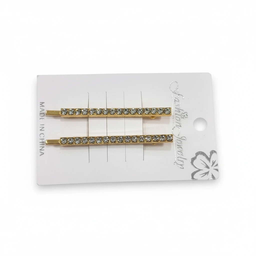 [heb00007b] Hebillas Crystal Line P (Dorado)