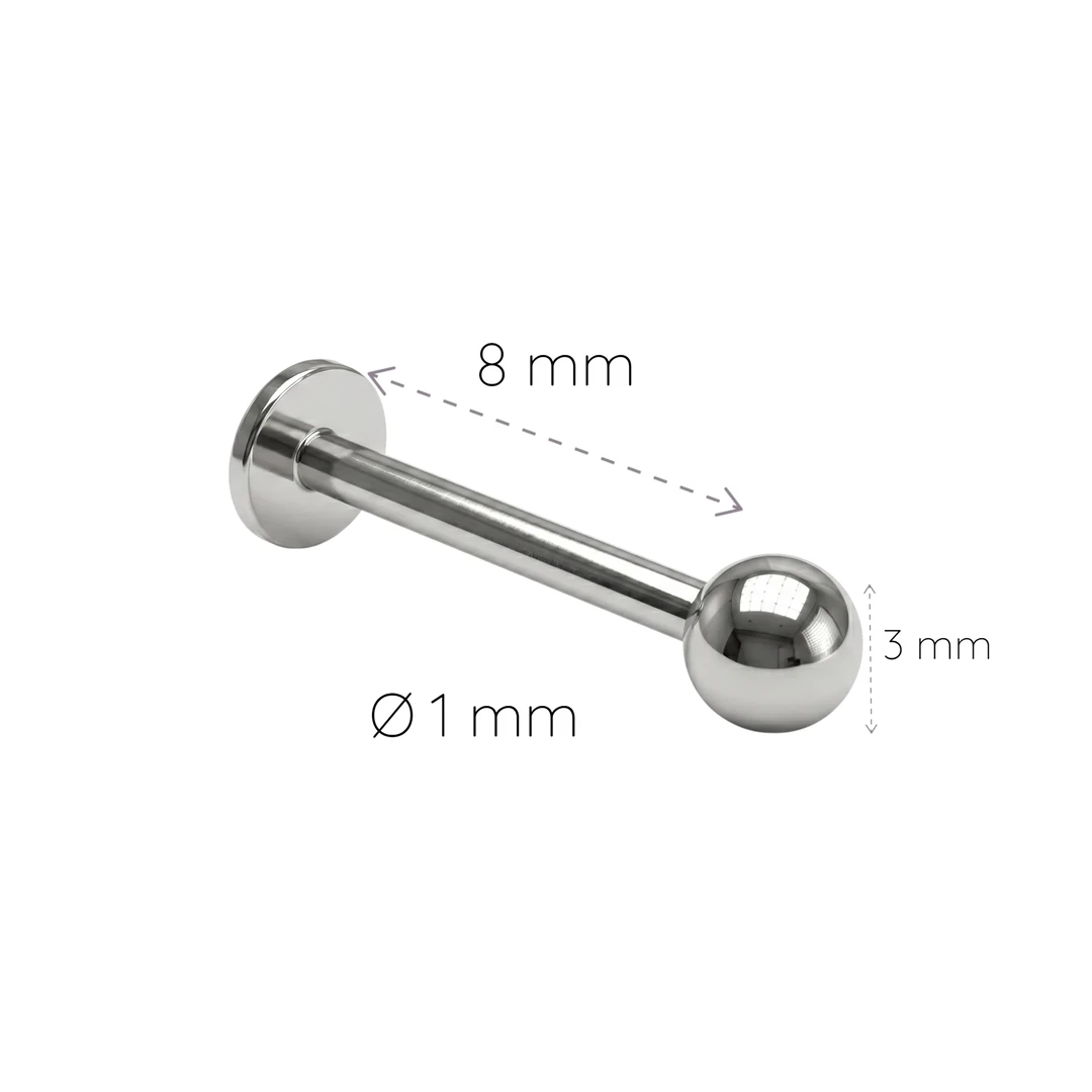 Piercing Labret Bola 8