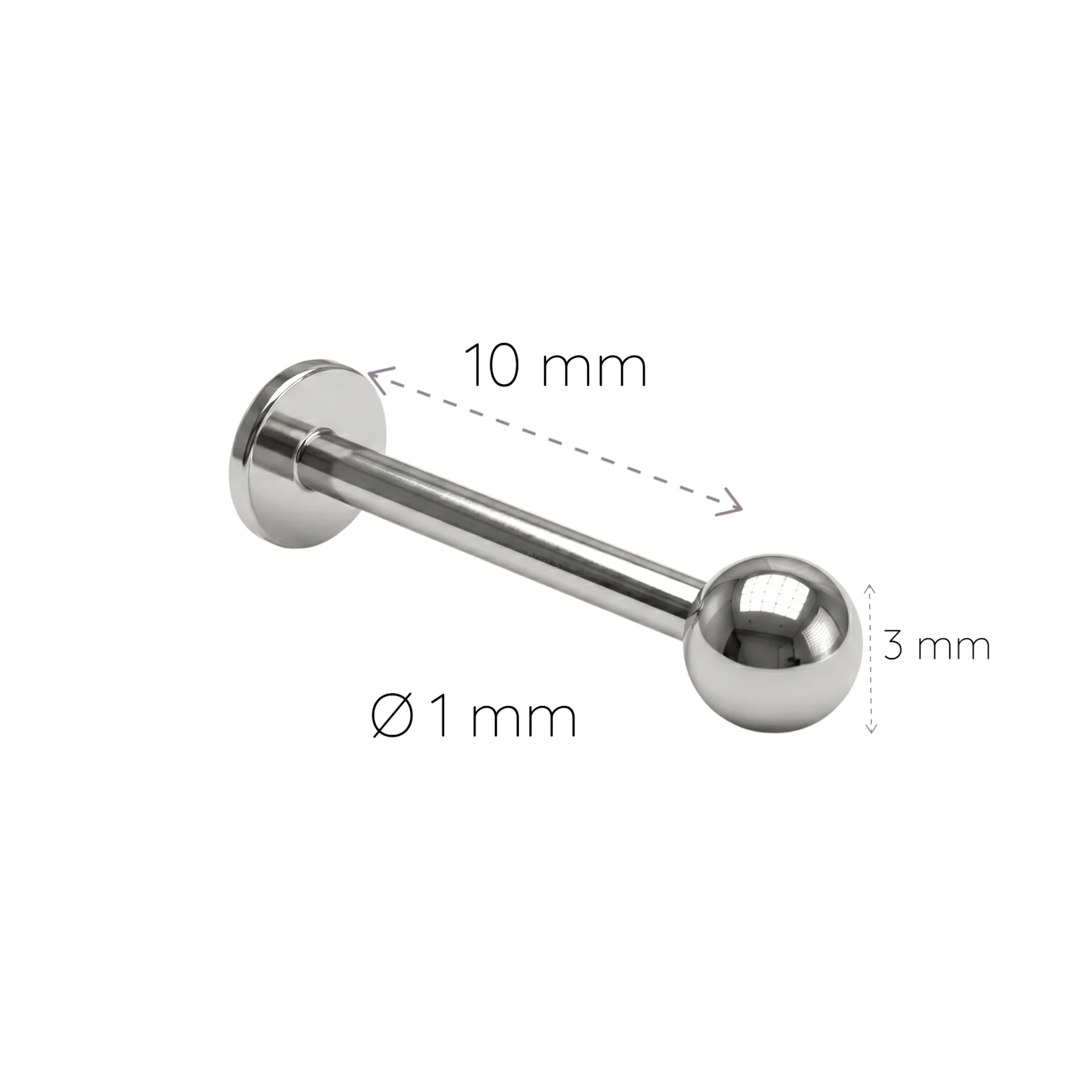 Piercing Labret Bola 10