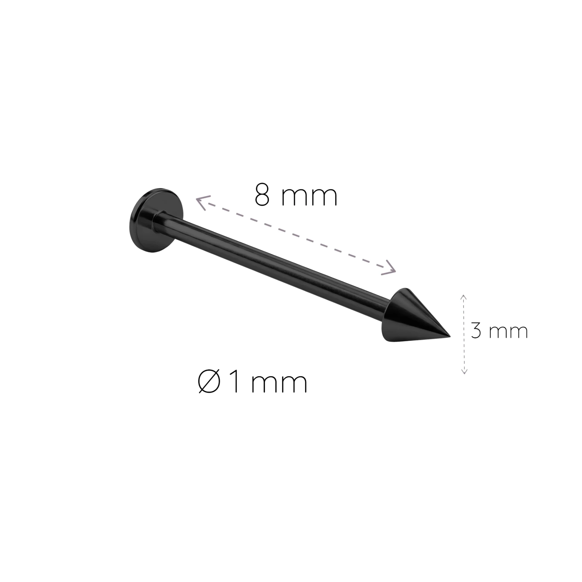 Piercing Labret Spike 8