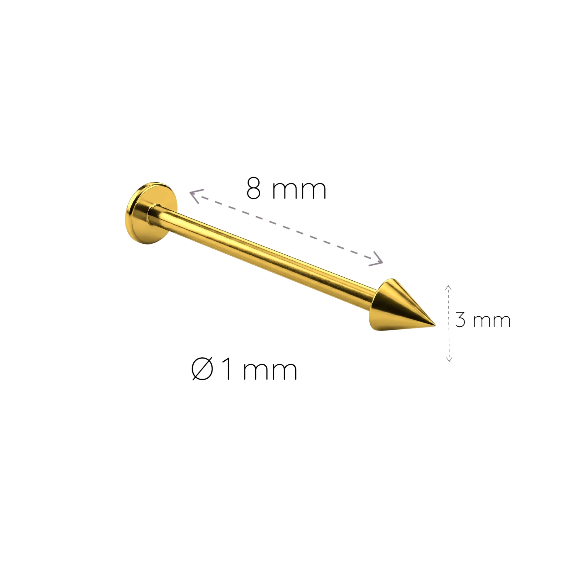 Piercing Labret Spike 8