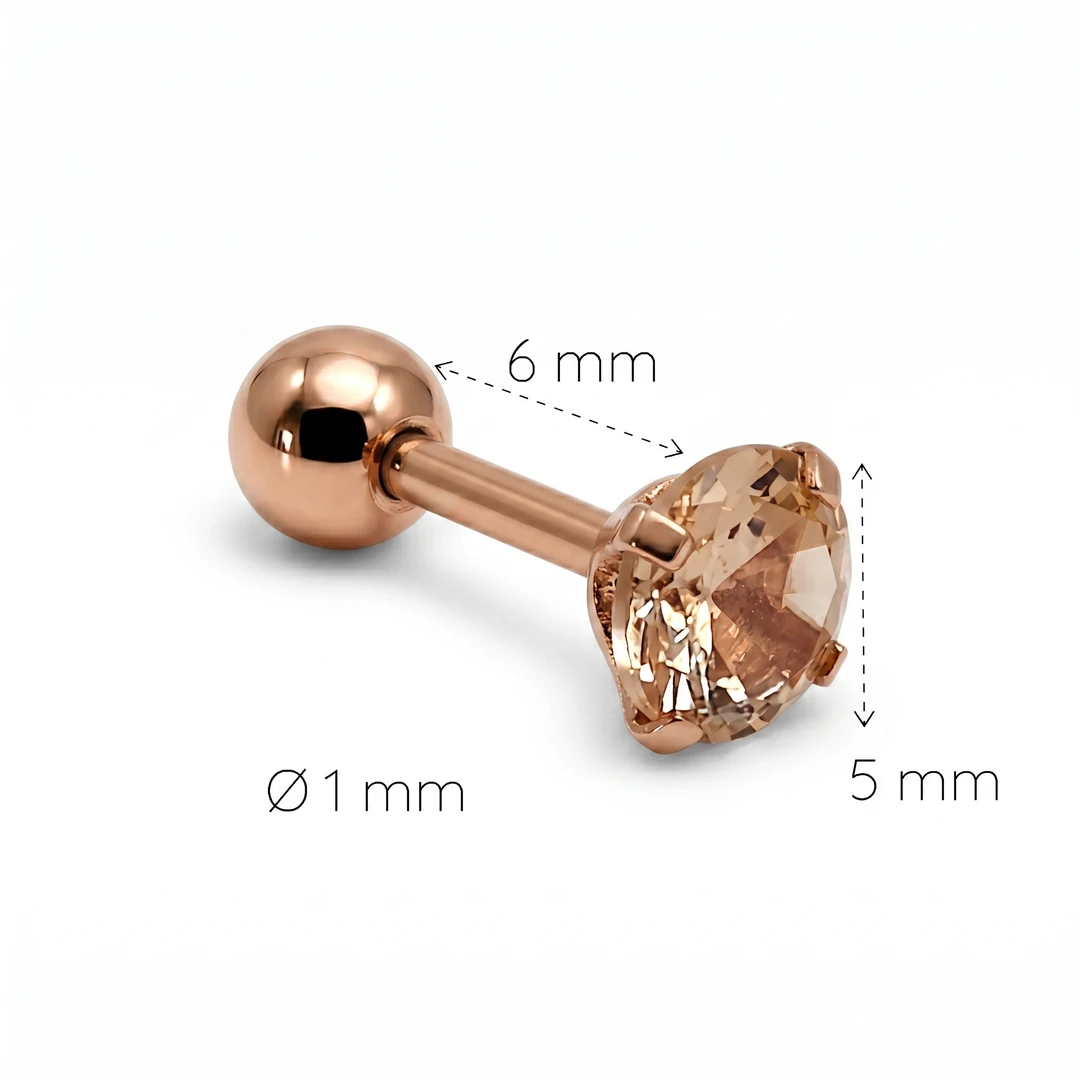 Piercing Brillante Zirconia