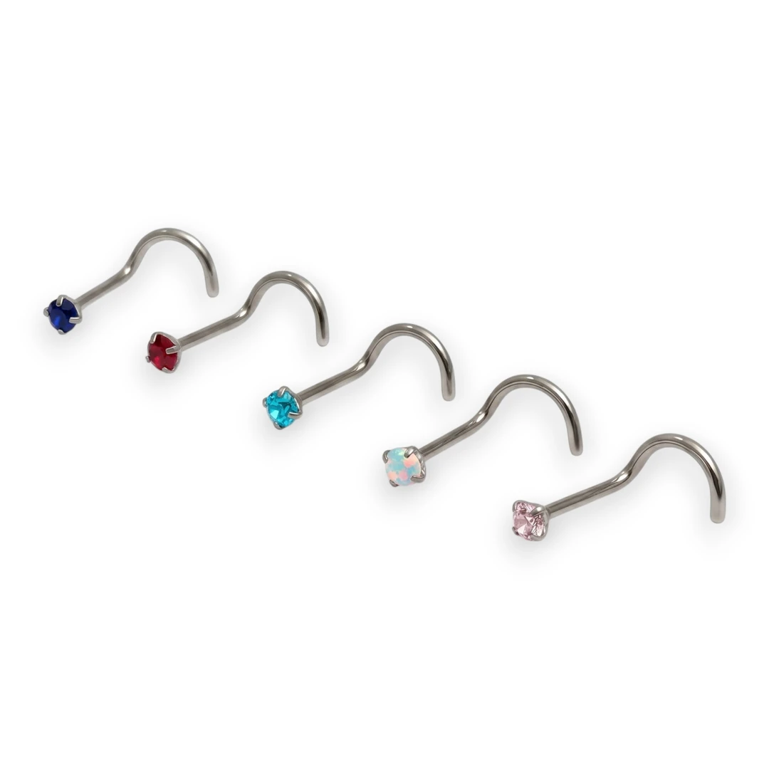Piercing Nariz Strass Curvo 2