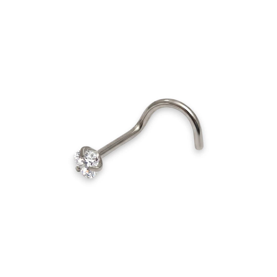 Piercing Nariz Strass Curvo 2.55
