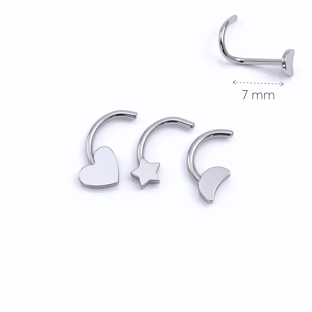 [PIE849372] Piercing Nariz Curvo Formas