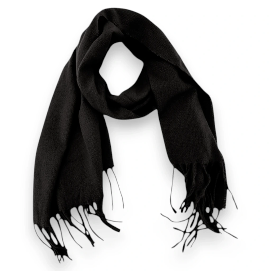 [BUF923741] Pashmina Clásica Cachemir (Negro)