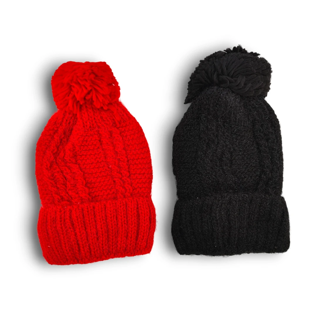 [GOR937201] Gorros Pompon Tejido