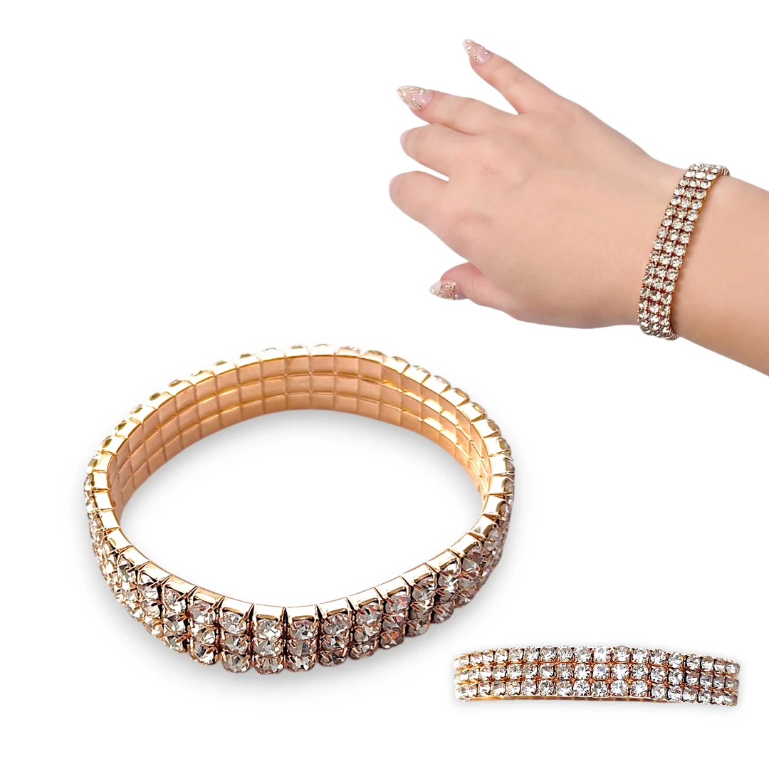 [PUL870038] Pulsera Strass Elástica Dr