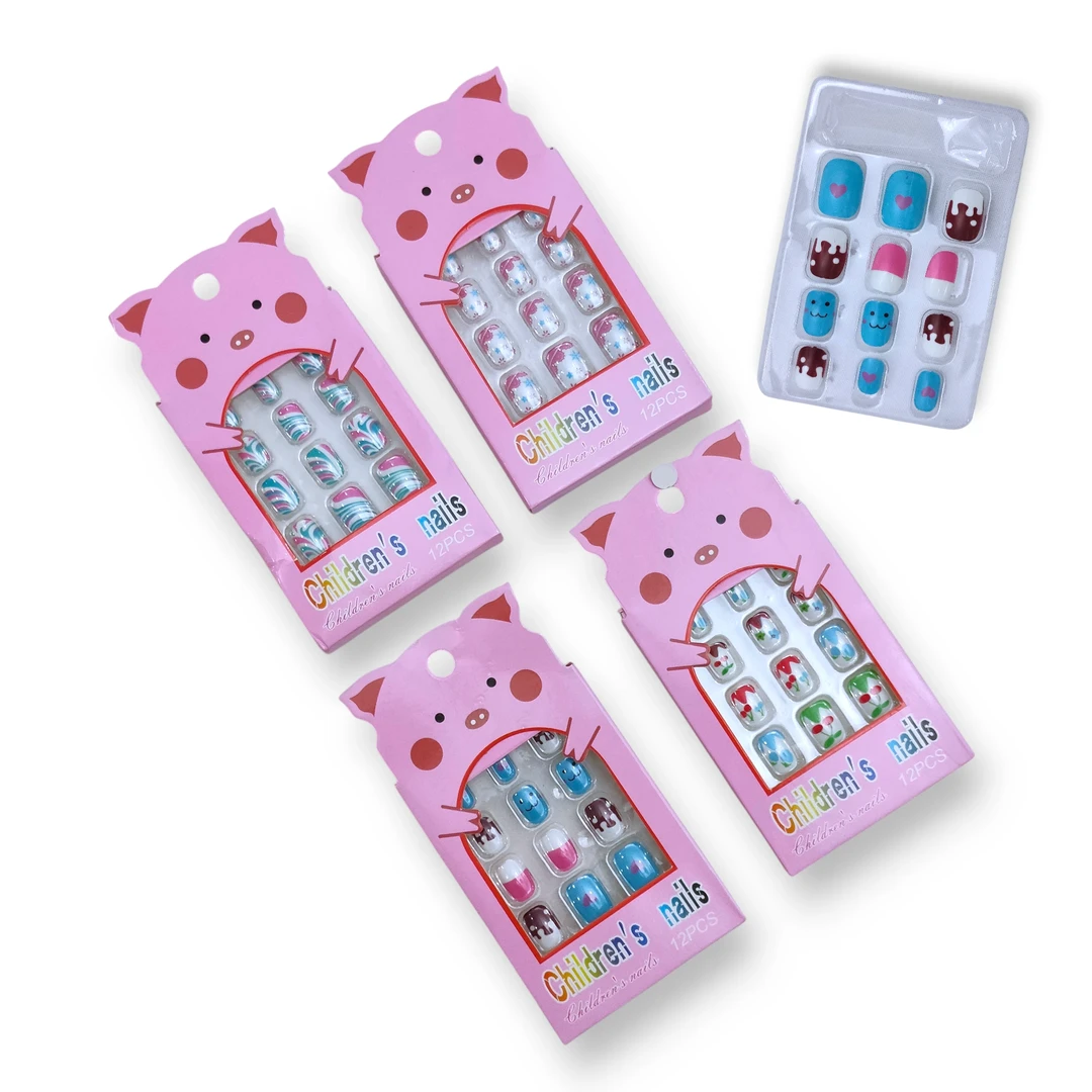 [UNA801120] Uñas Infantiles Cerdito