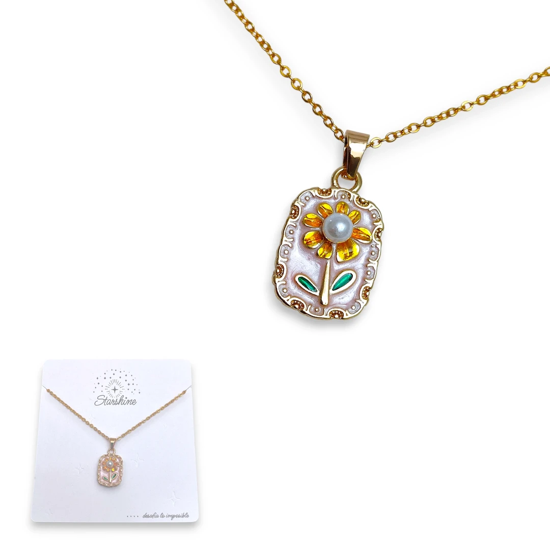 [COL937184] Collar Dije Flor Dr