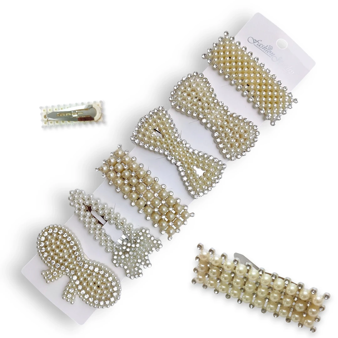 [HEB654321] Hebilla Perlas Glam x 6