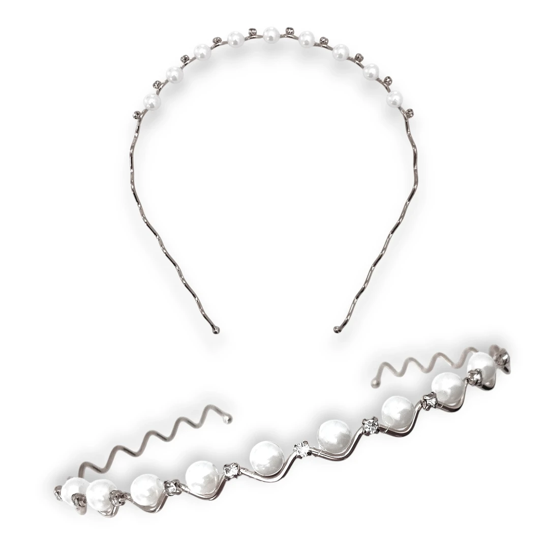 [VIN928471] Vincha Perlas Minimalista Pl