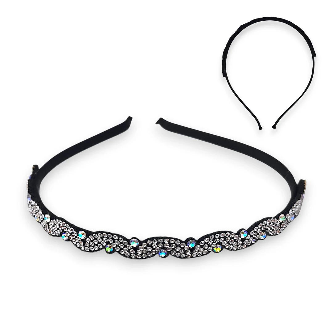 Vincha Strass Ondulada