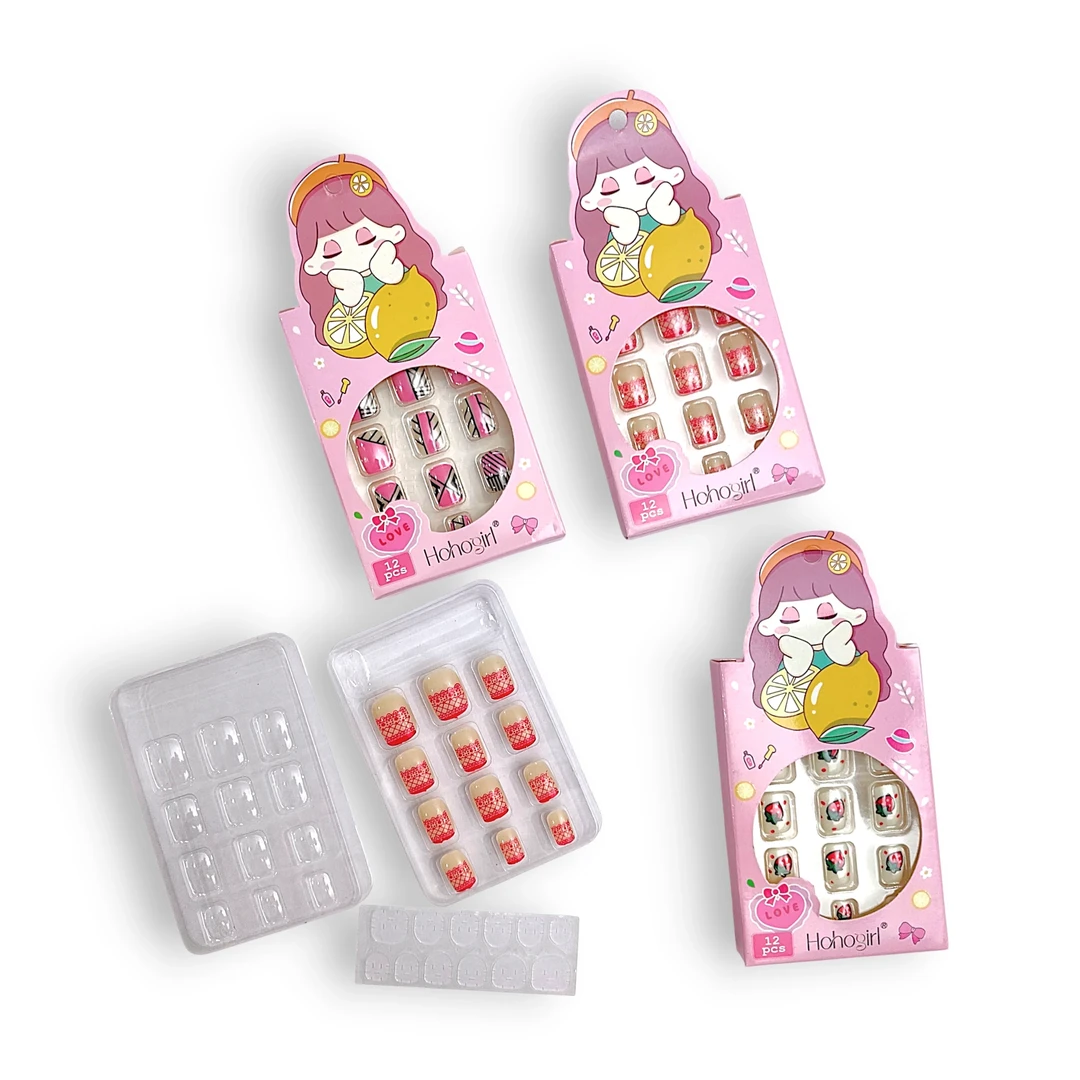 Uñas Press-On Decoradas Niña