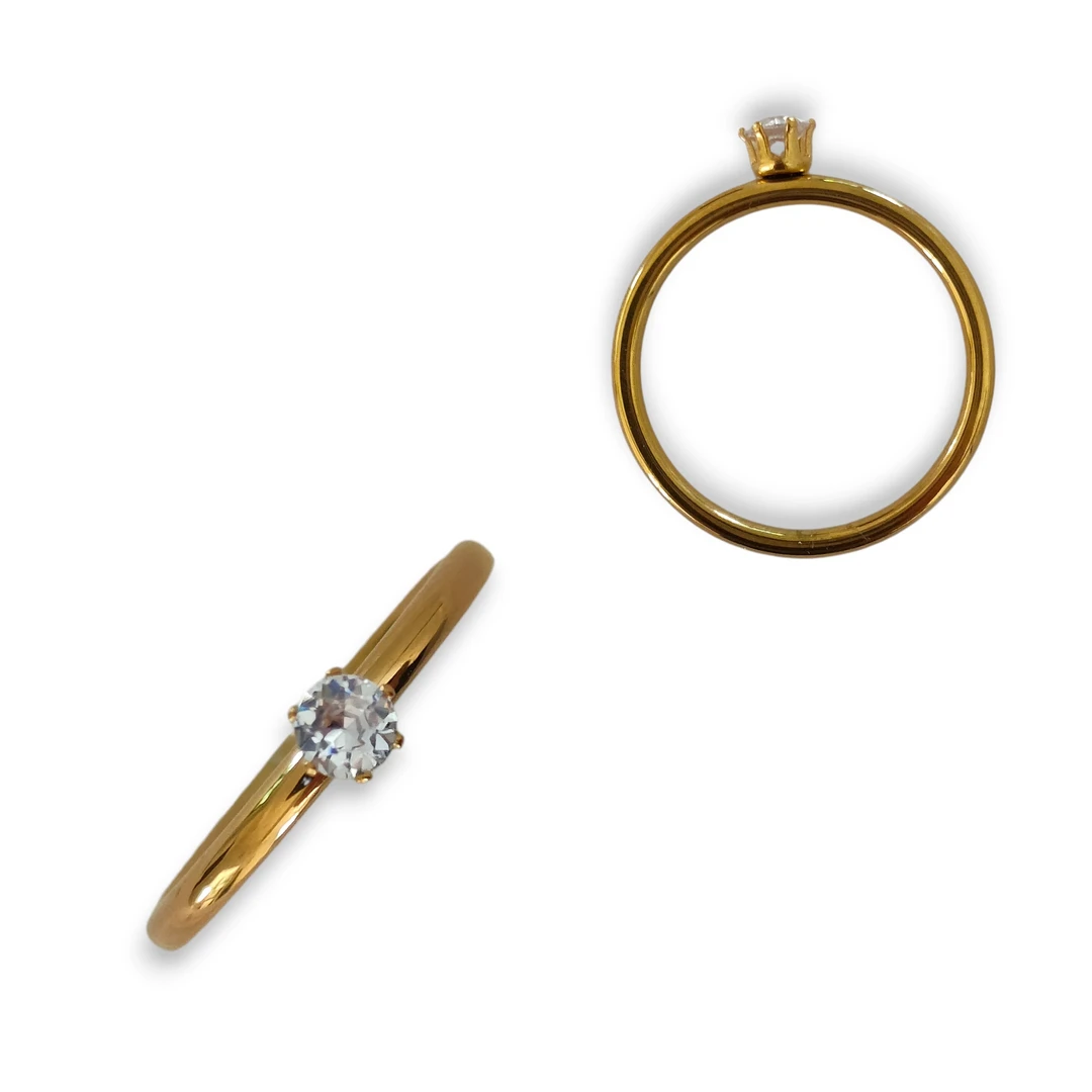Anillo Solitario Brillante Dr