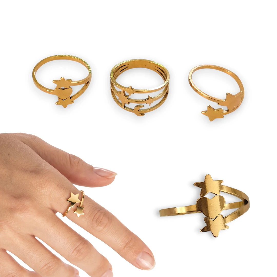Anillo Estrellas Minimal Dr