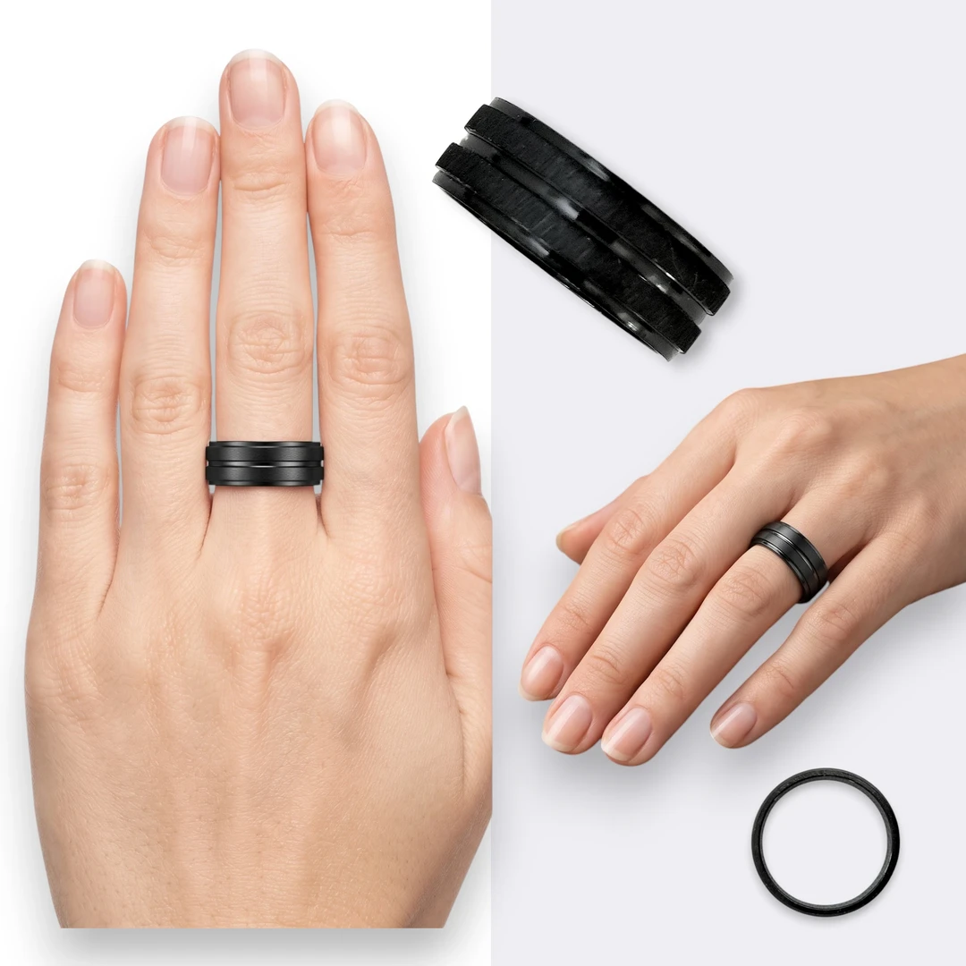 Anillo Minimalista Black