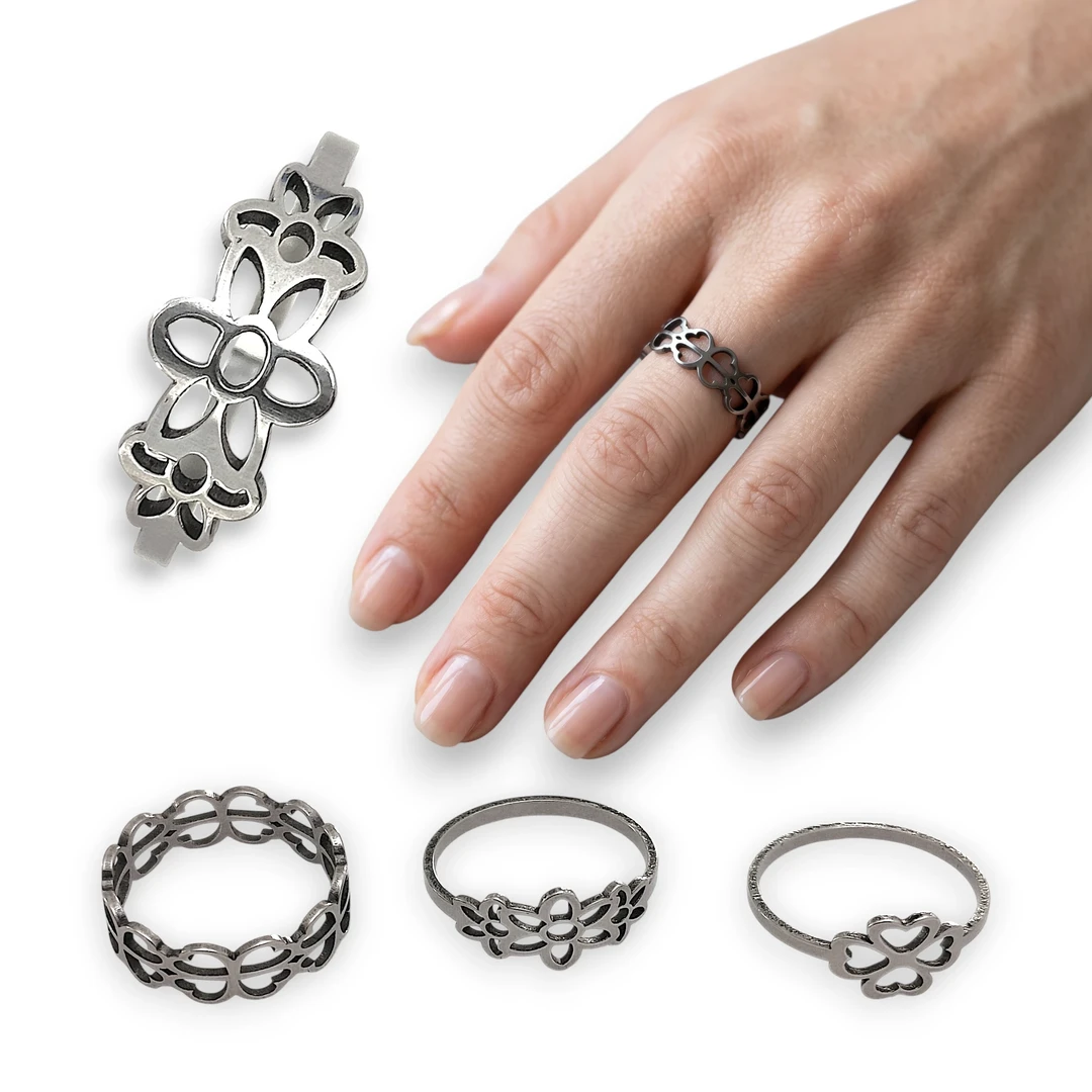 Anillo Calado Corazones