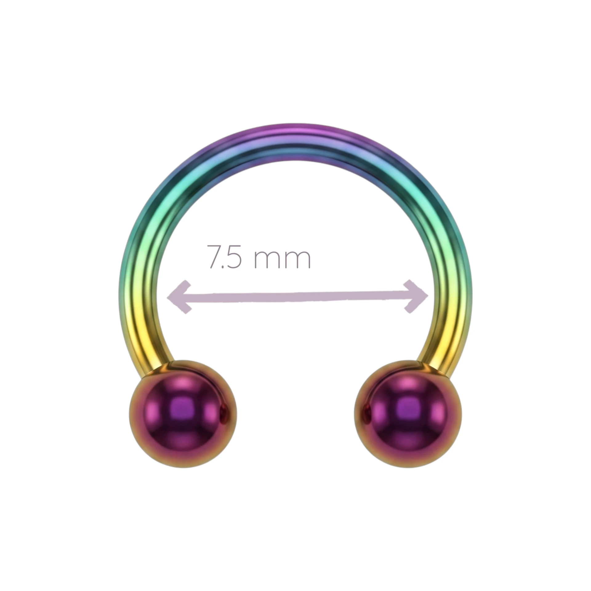 Piercing Horseshoe Tornasol