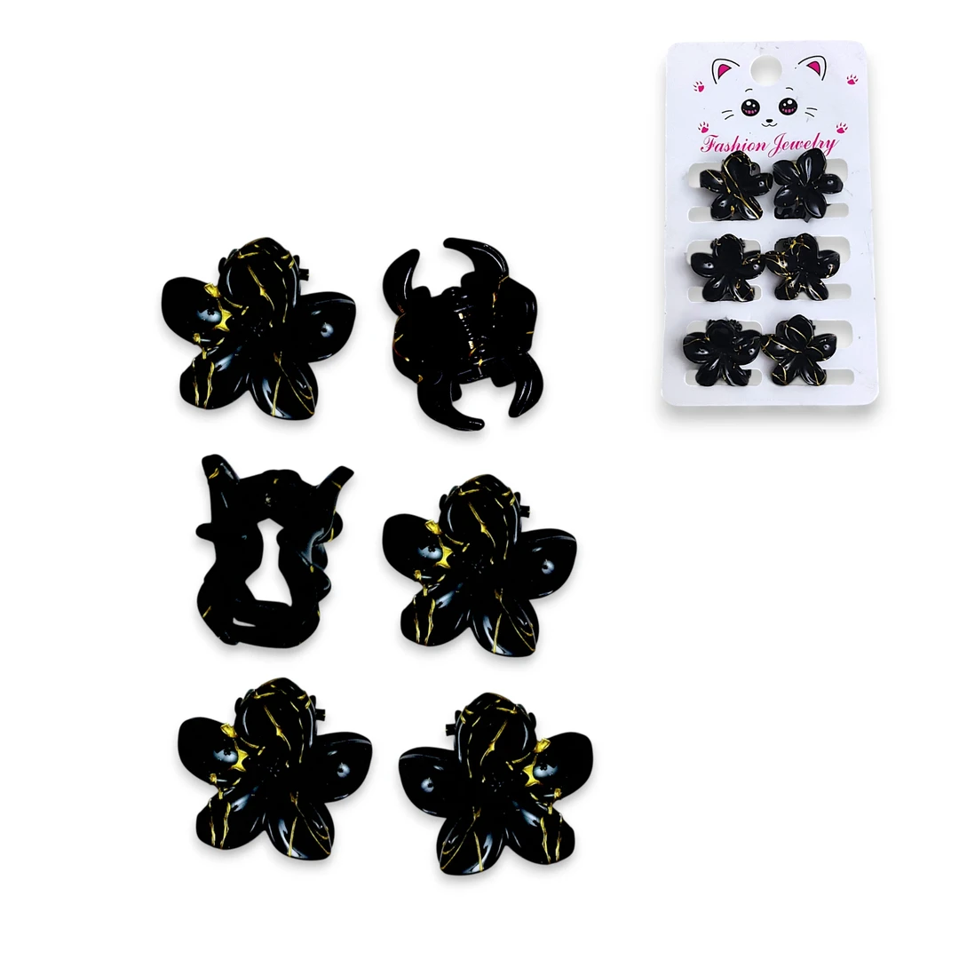Broche Flor Mini Hilos Dorados 25