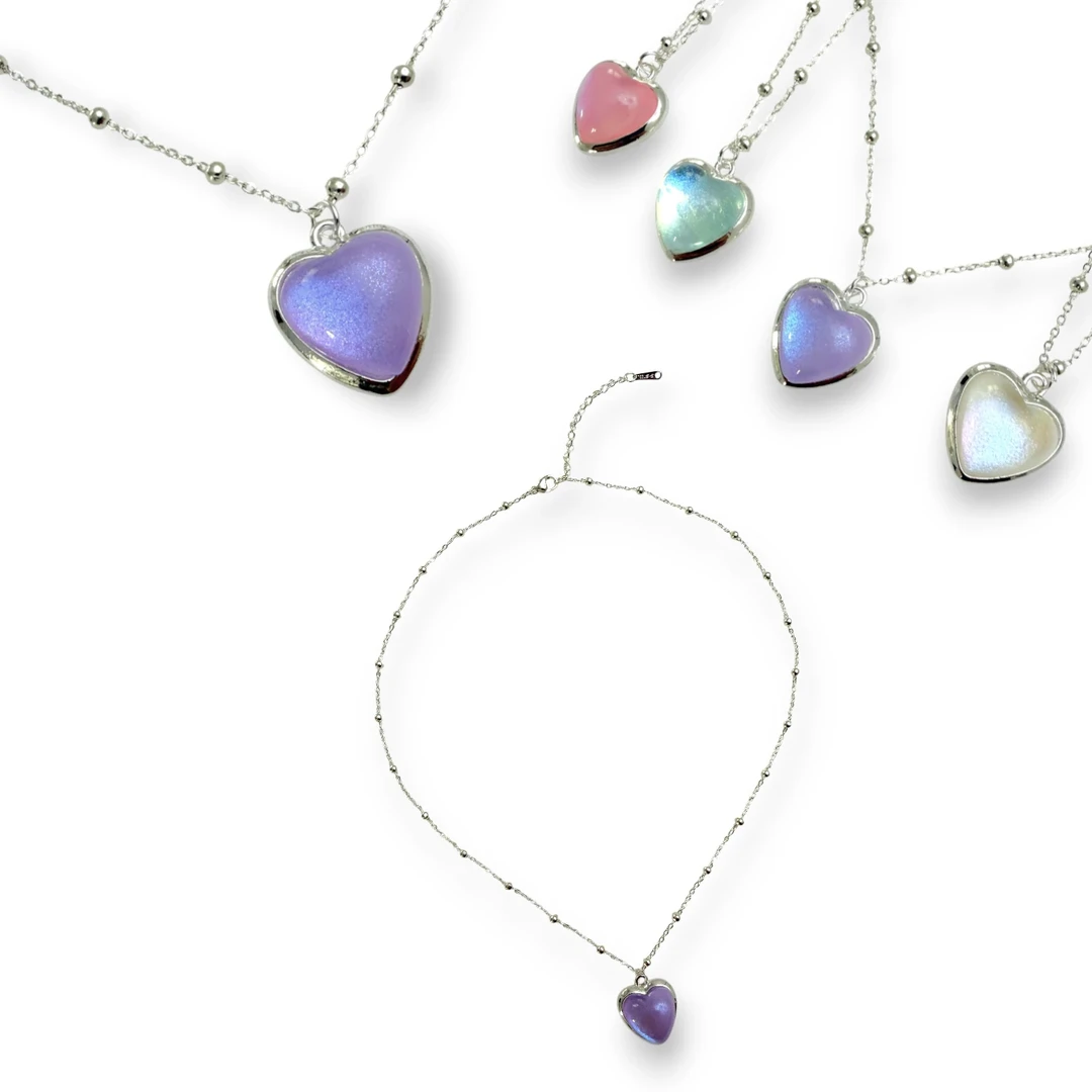 Collar Corazón Polvo De Hadas