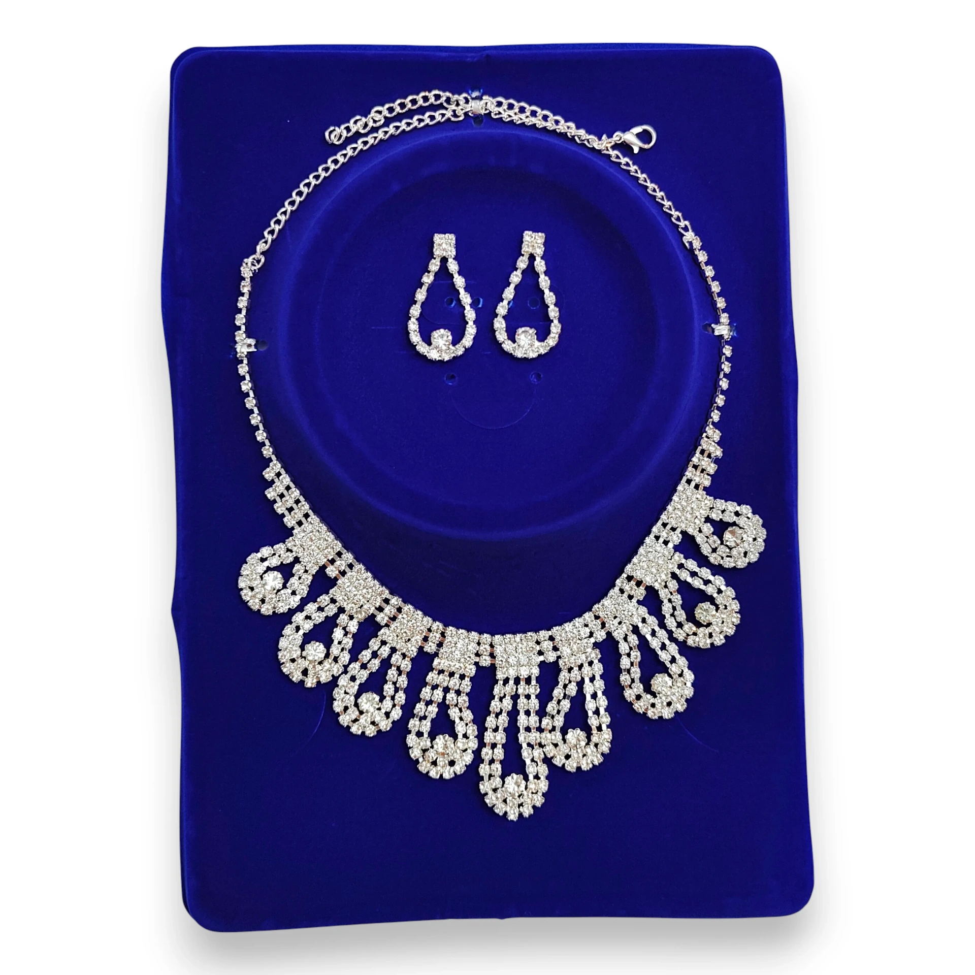 Set Gargantilla Aros Cascada Strass