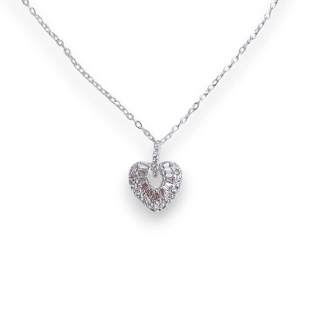 Collar Corazón Baguette