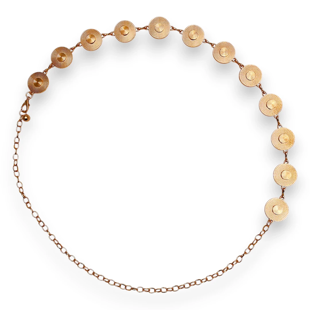 [CINB57278] Cinto Círculos  (Dorado)