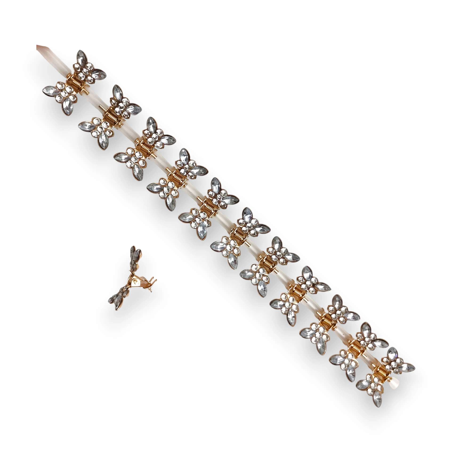 [HEB501934] Mini Broches Butterfly Crystal
