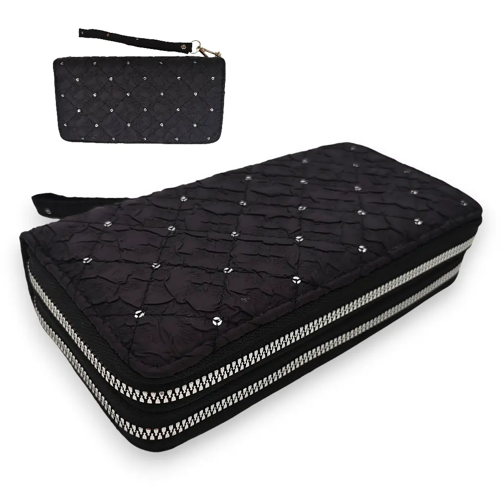 [bill00008] Billetera Doble Zip Glitter