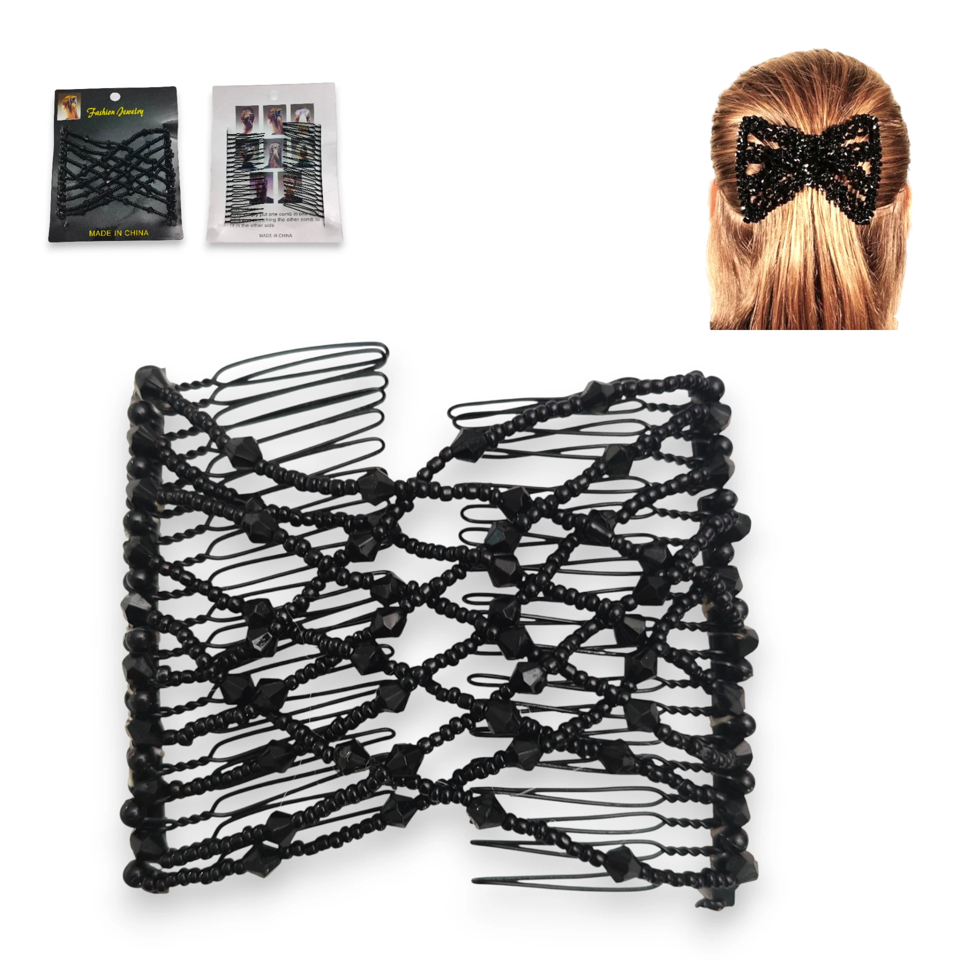 [PEI482016] Peineta Mágica Bow Beaded
