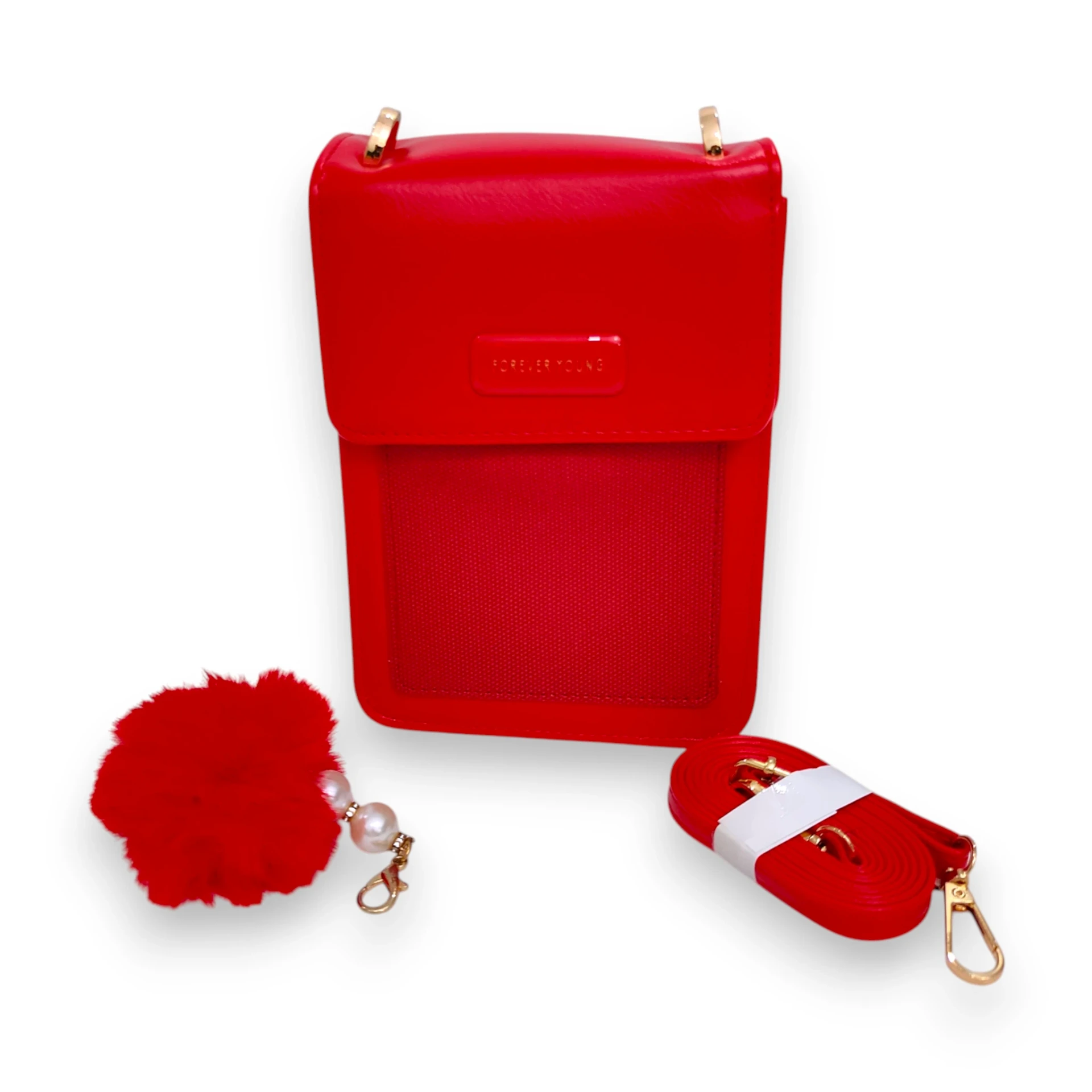 [BAN51830] Bandolera Portacelular Slim (Rubí)